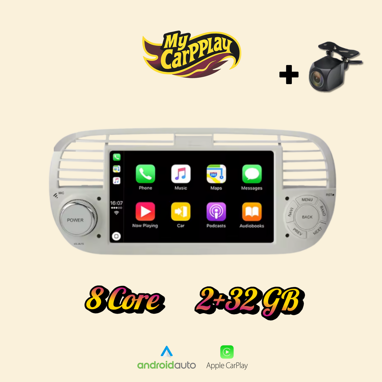 CarPlay Abarth 500 2007-2015