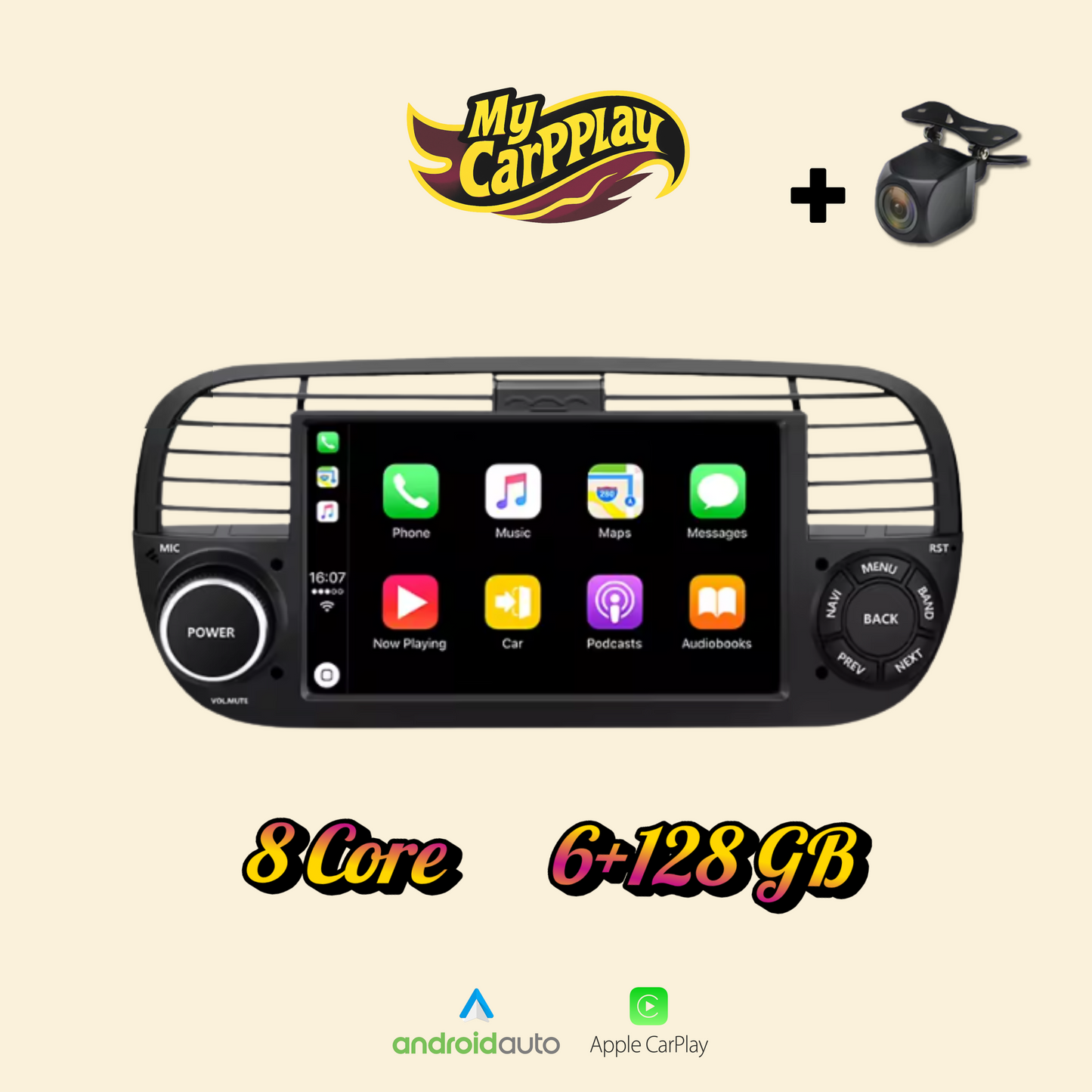 CarPlay Abarth 500 2007-2015