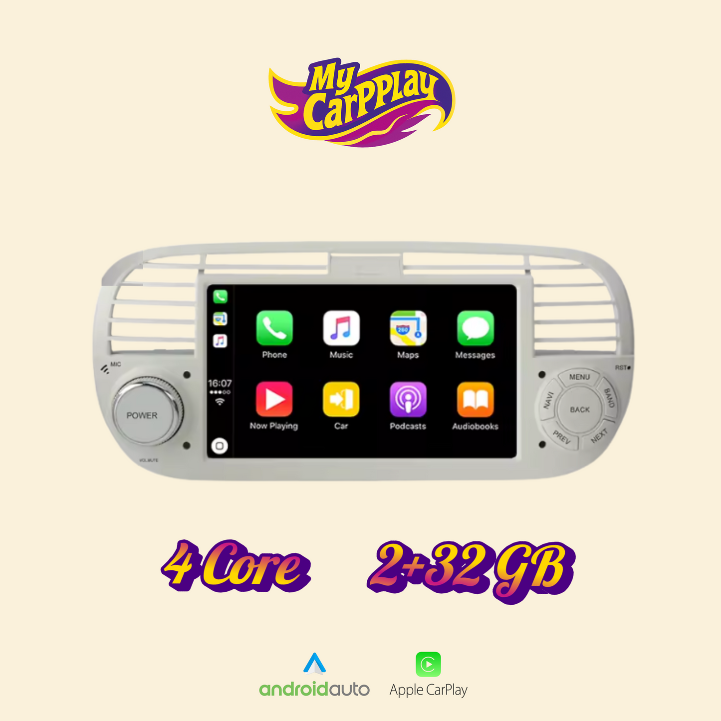 CarPlay Abarth 500 2007-2015