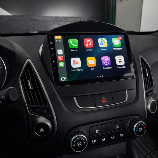 Écran CarPlay Hyundai Tucson 2IX35 intégré tableau de bord