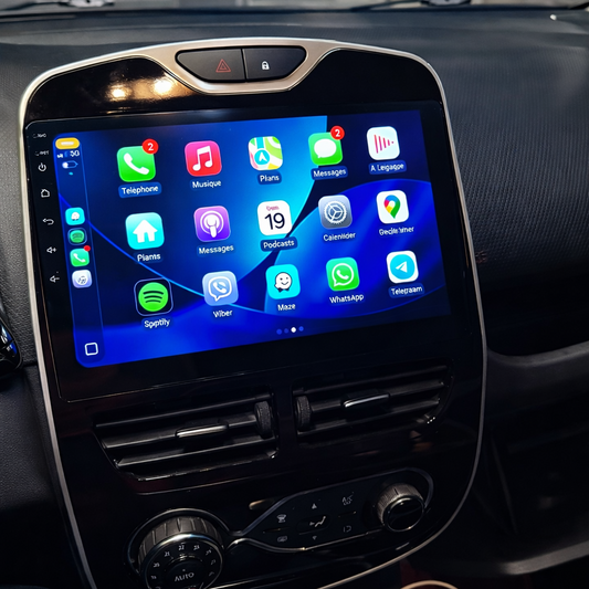 Écran CarPlay Renault Clio 4 2012-2016 intégré tableau de bord