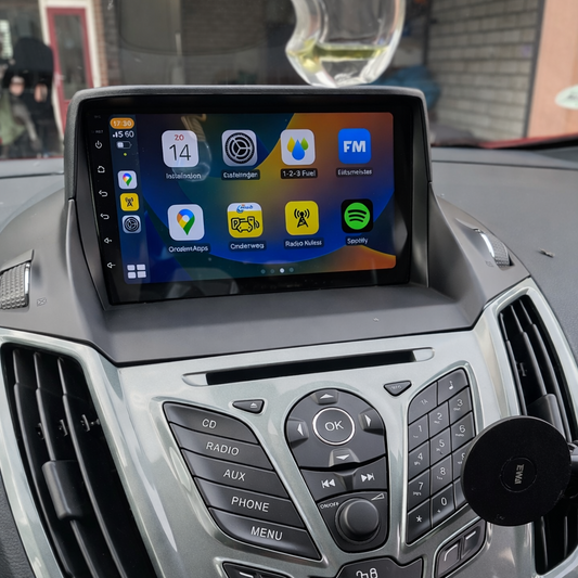 Écran CarPlay Ford c max intégré tableau de bord