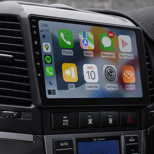 Écran CarPlay Hyundai Santa Fe 2 intégré tableau de bord