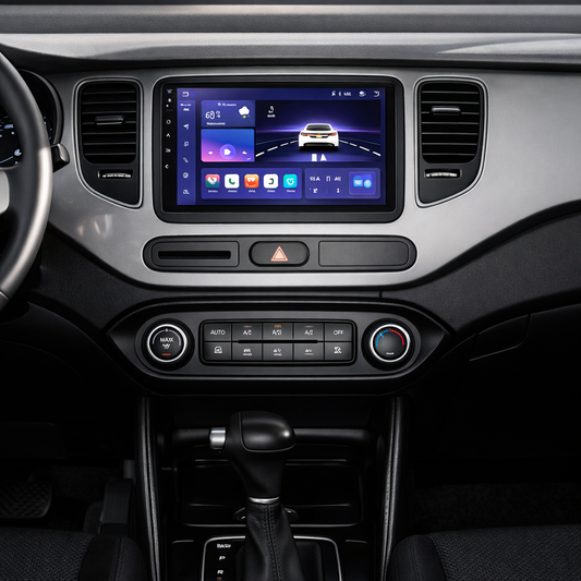 Écran CarPlay Kia Carens intégré tableau de bord