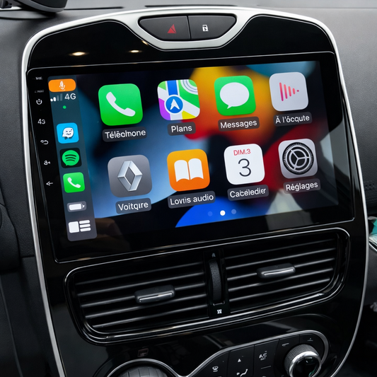 Écran CarPlay Renault Clio 4 2016-2019 intégré tableau de bord