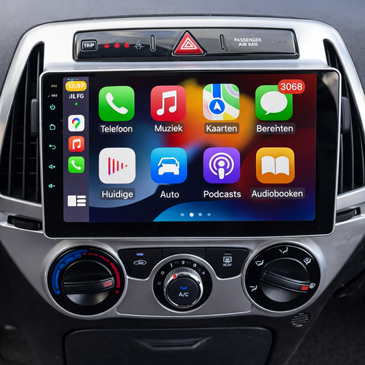 Écran CarPlay Hyundai I20 intégré tableau de bord