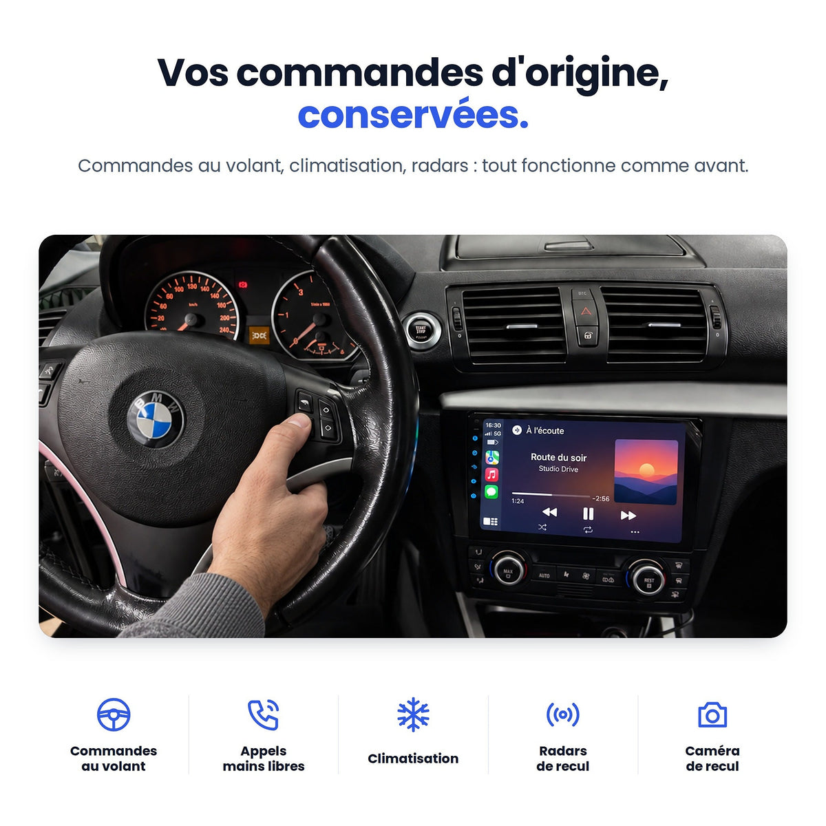 CarPlay BMW Série 1 E87/E81/E82/E88 (2004-2011) — image 5