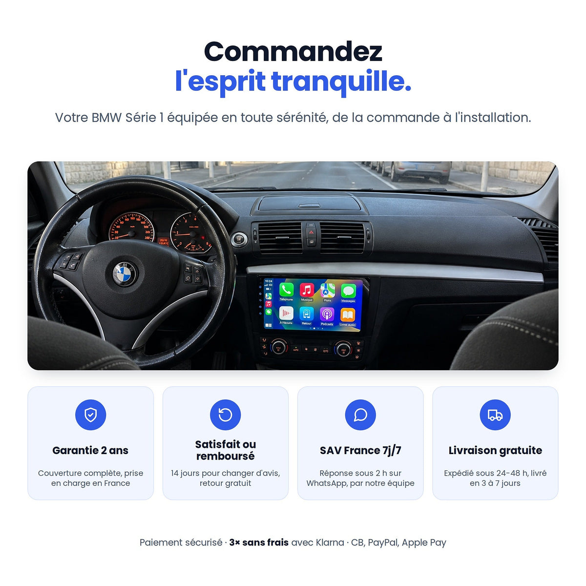 CarPlay BMW Série 1 E87/E81/E82/E88 (2004-2011) — image 9