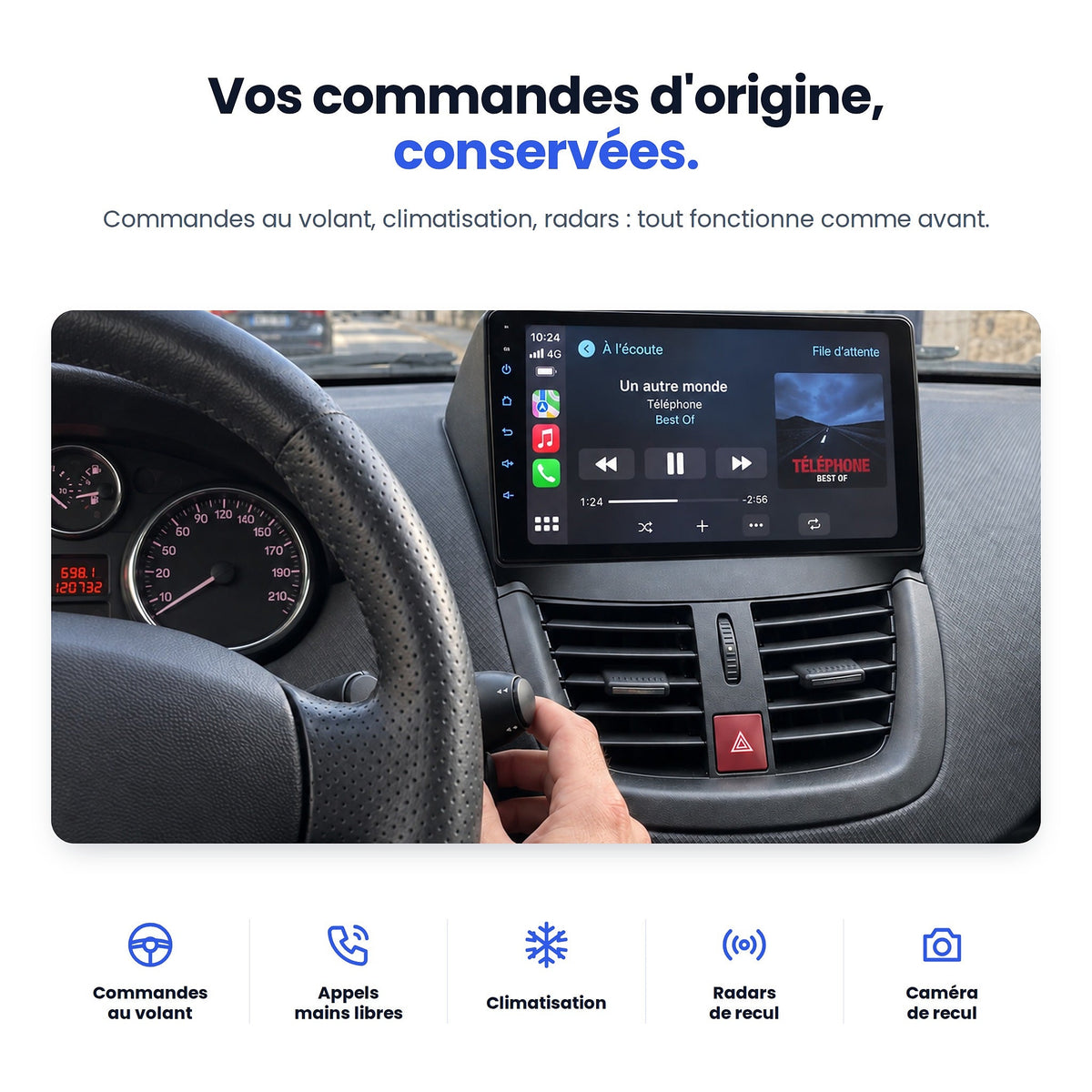 CarPlay Peugeot 207 (2006-2015) — image 5