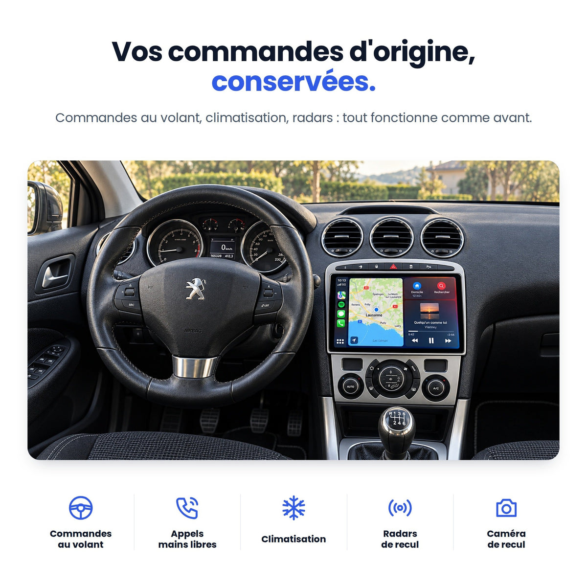 CarPlay Peugeot 308 / SW (2007-2015) — image 5