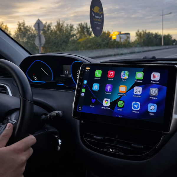 Écran CarPlay Android Auto Peugeot 208 — Remplacement autoradio OEM