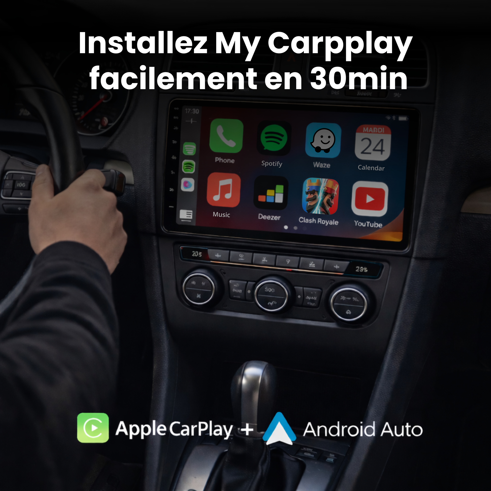 Installation écran CarPlay Android Auto My Carpplay en 30 minutes