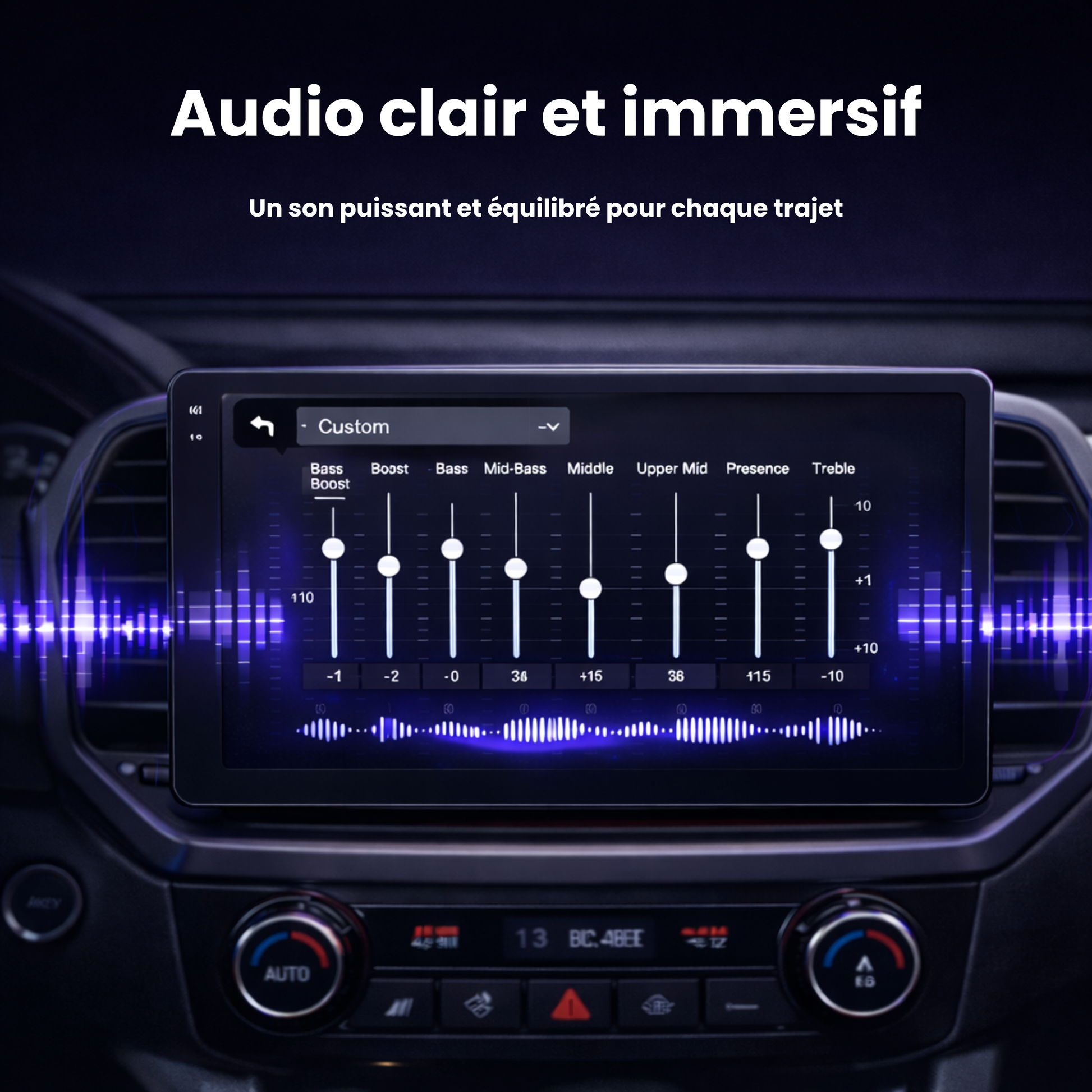 Son audio clair et immersif écran CarPlay My Carpplay