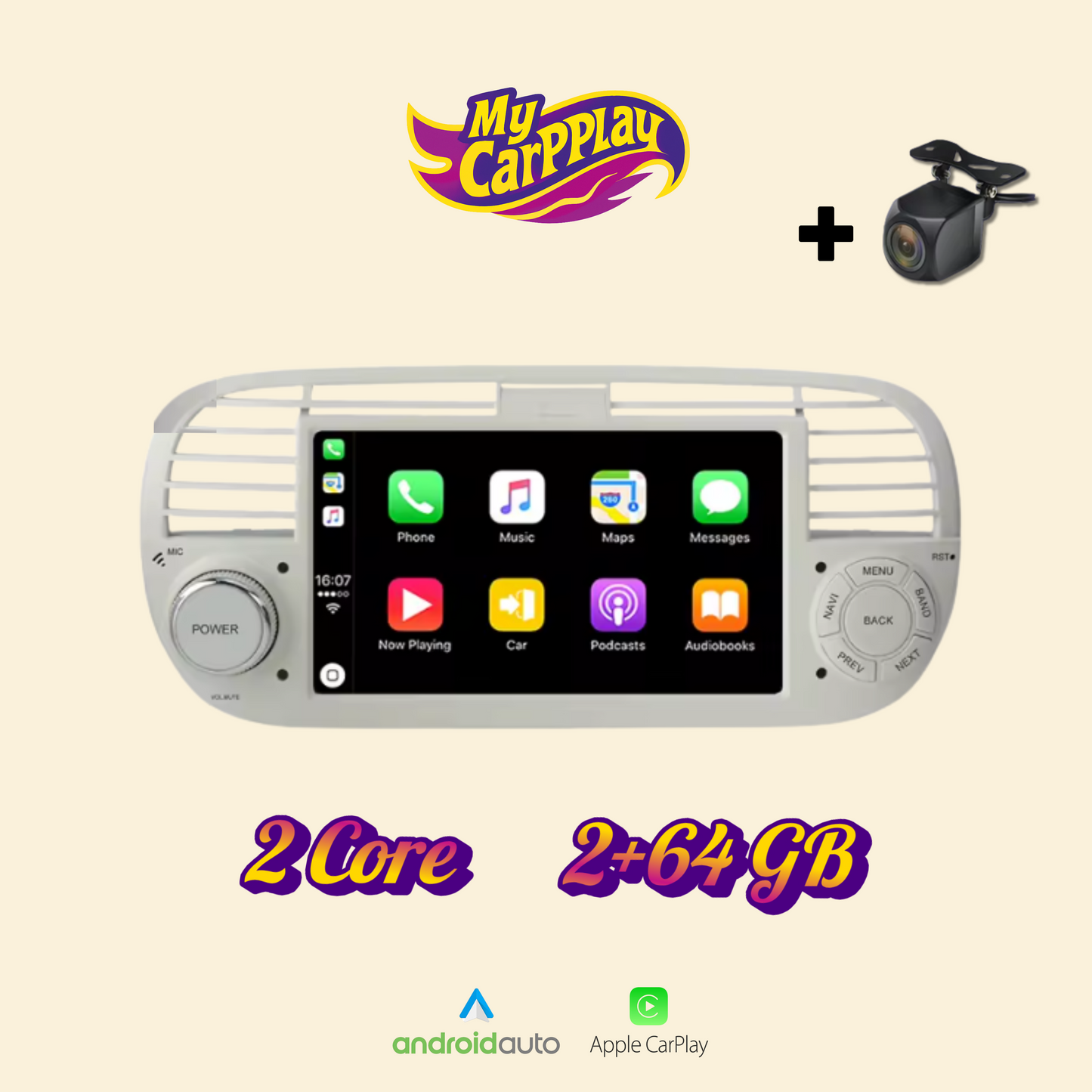 CarPlay Abarth 500 2007-2015