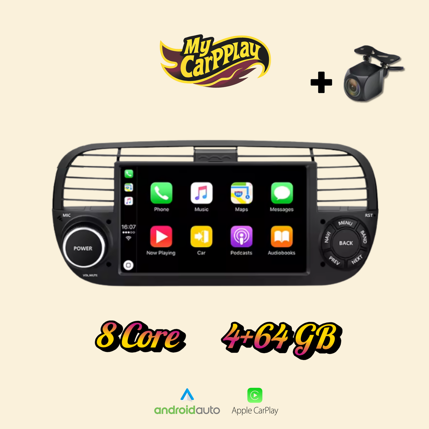 CarPlay Abarth 500 2007-2015