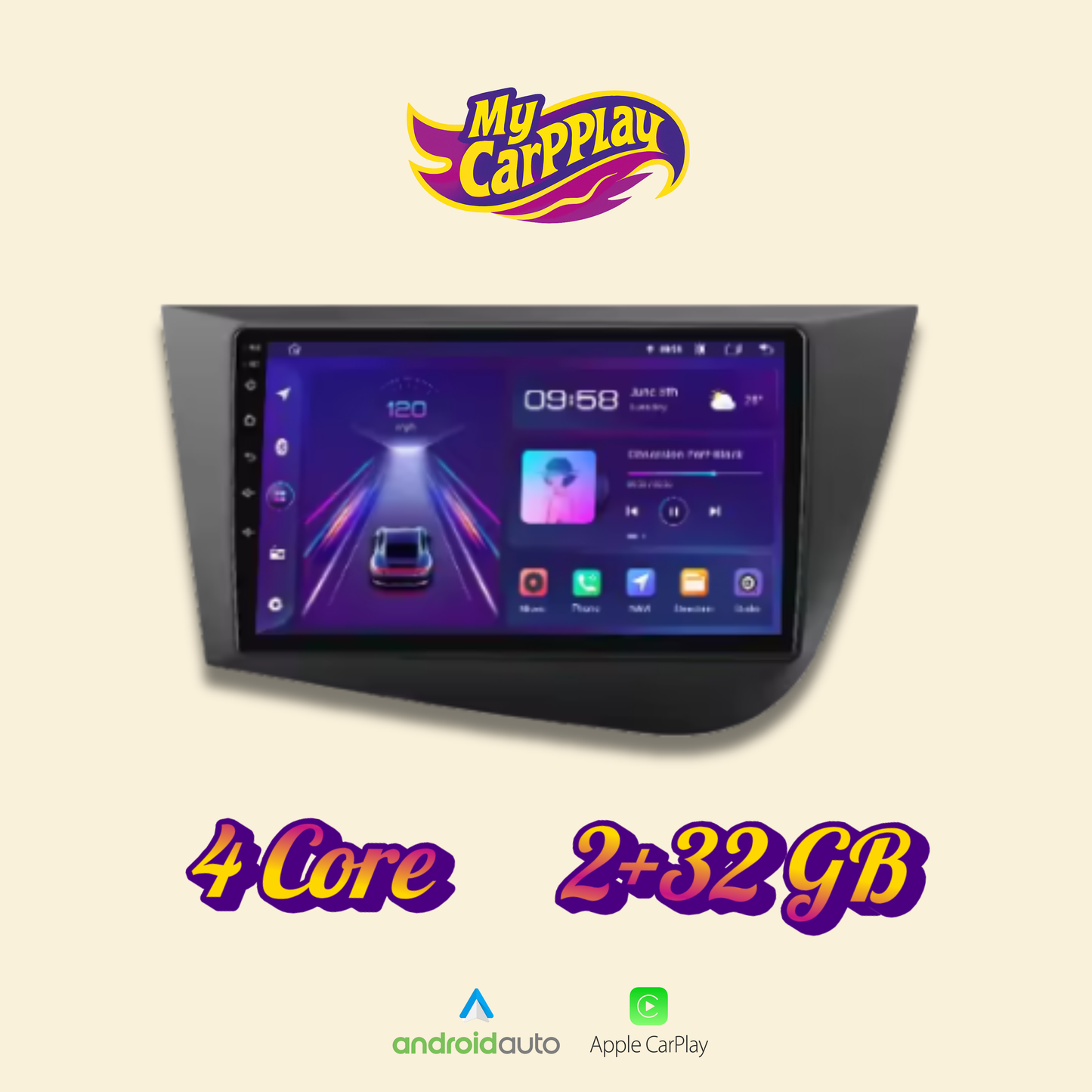 CarPlay Seat Leon 2 2005-2012