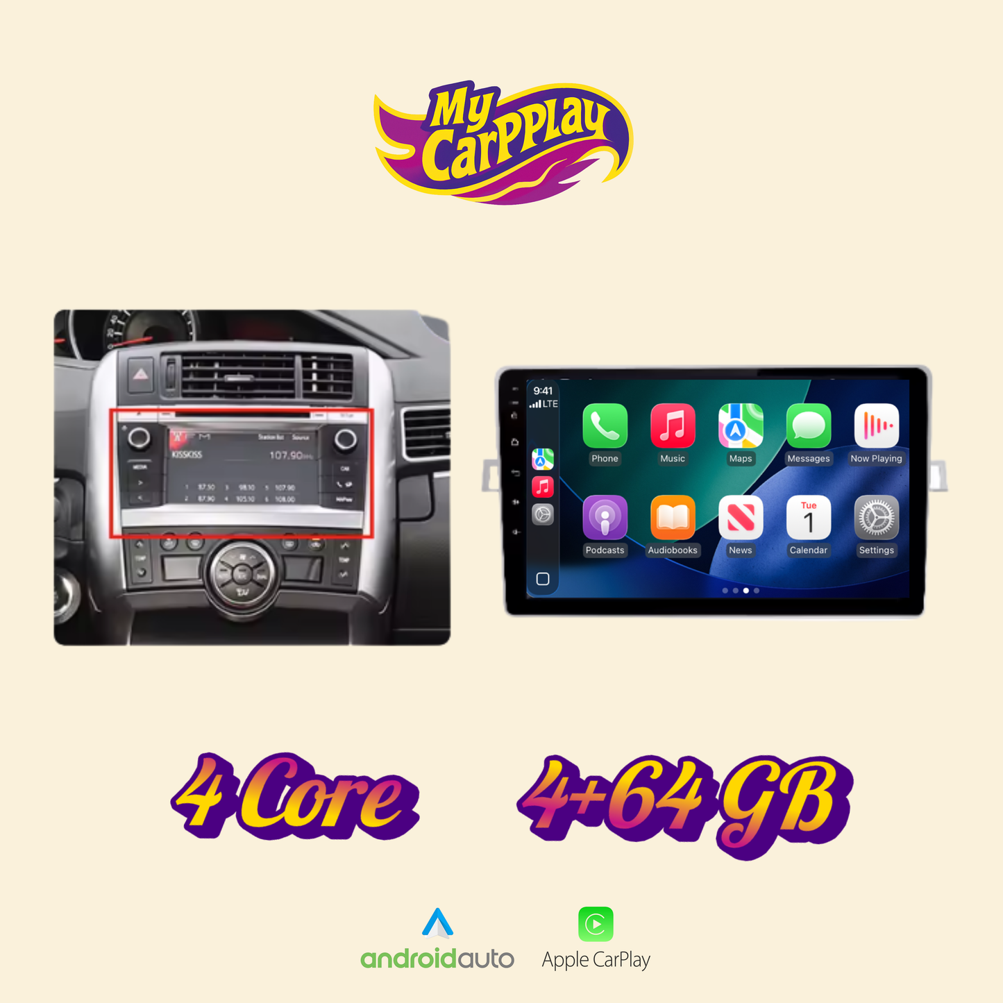 CarPlay Toyota Verso 2009-2018