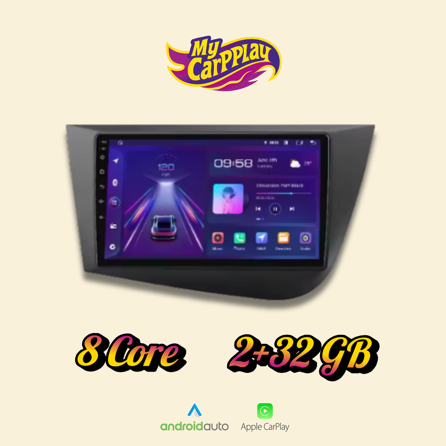 CarPlay Seat Leon 2 2005-2012