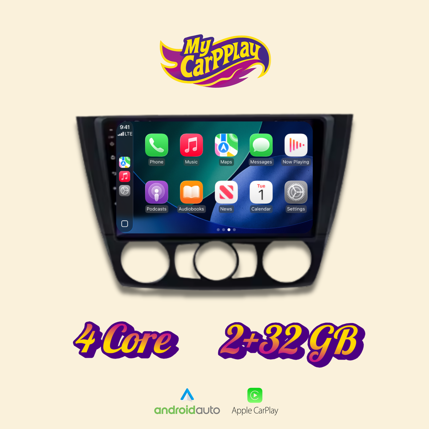 Carplay Bmw Série 1 E88, E87, E82, E81  2004-2011