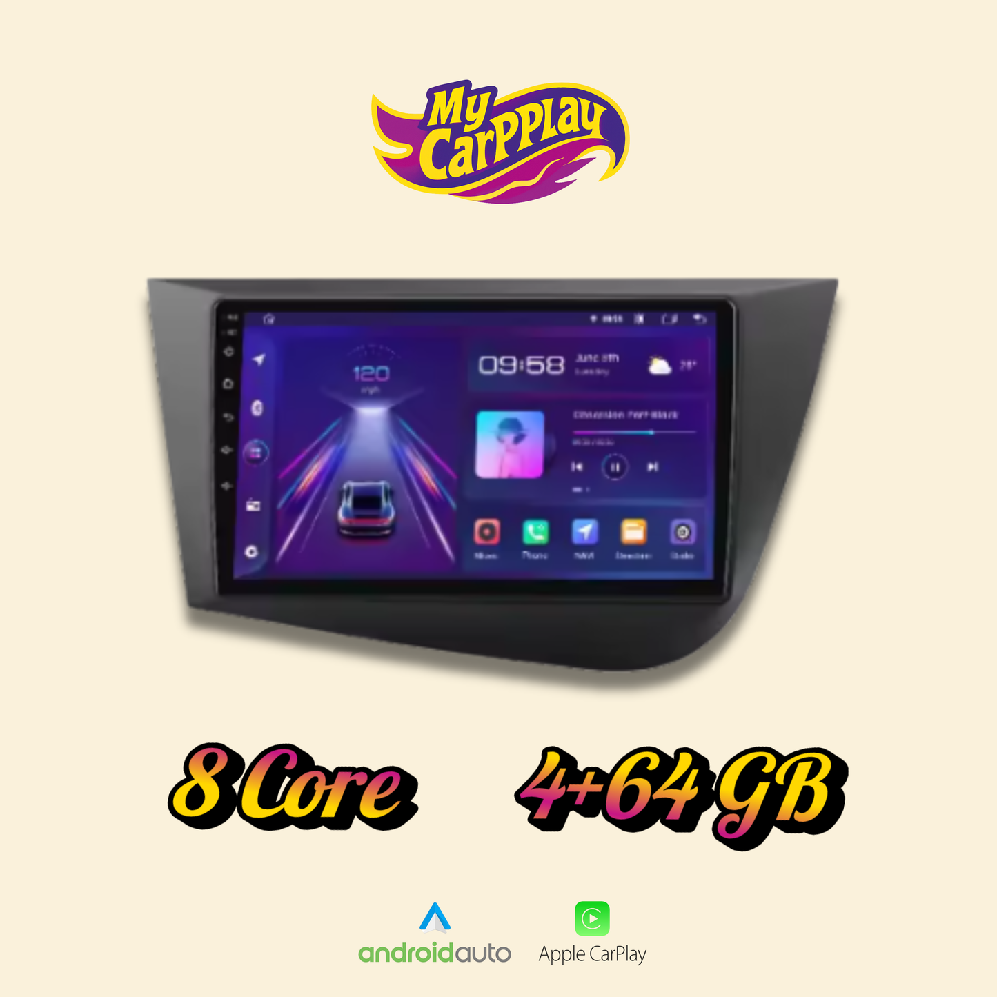 CarPlay Seat Leon 2 2005-2012