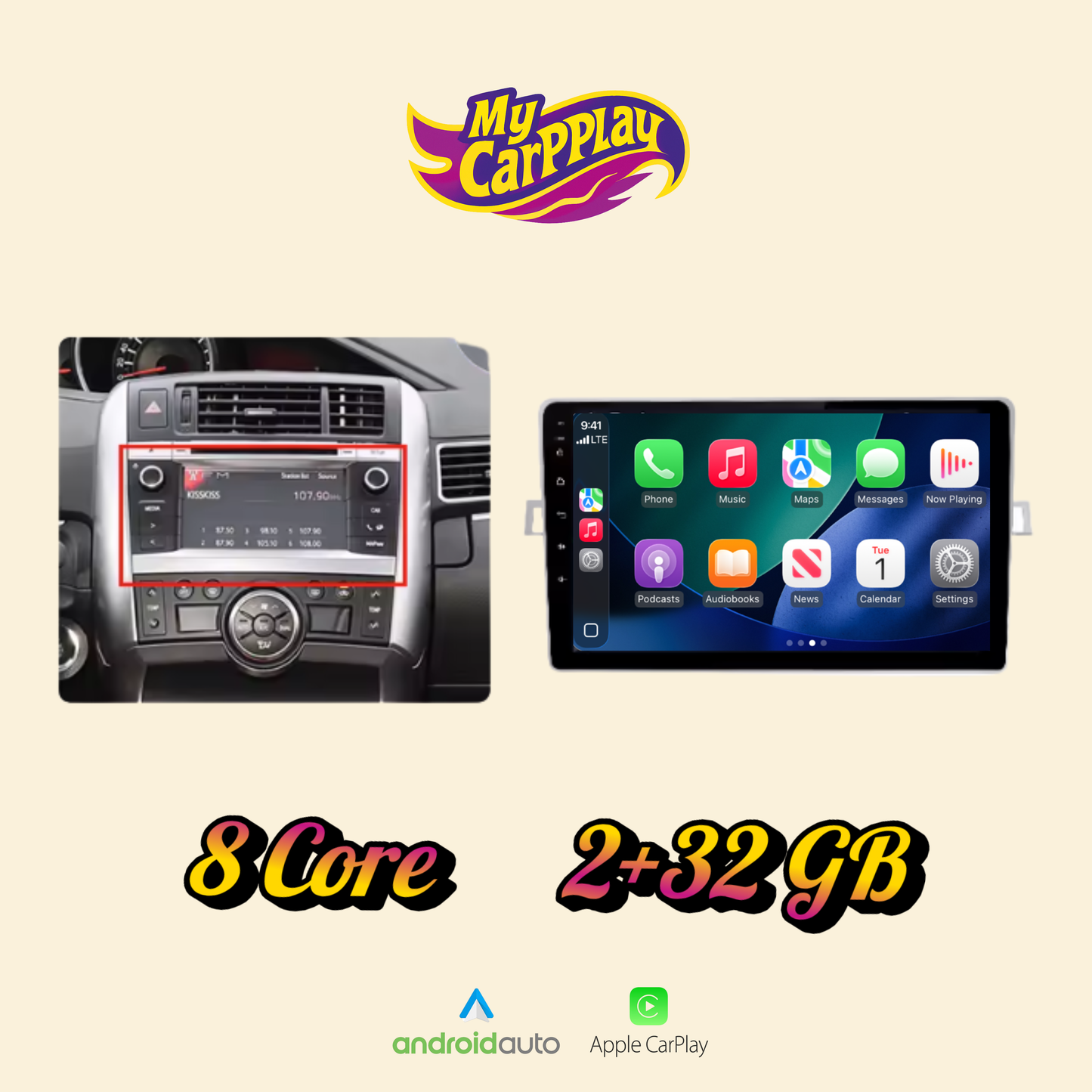 CarPlay Toyota Verso 2009-2018