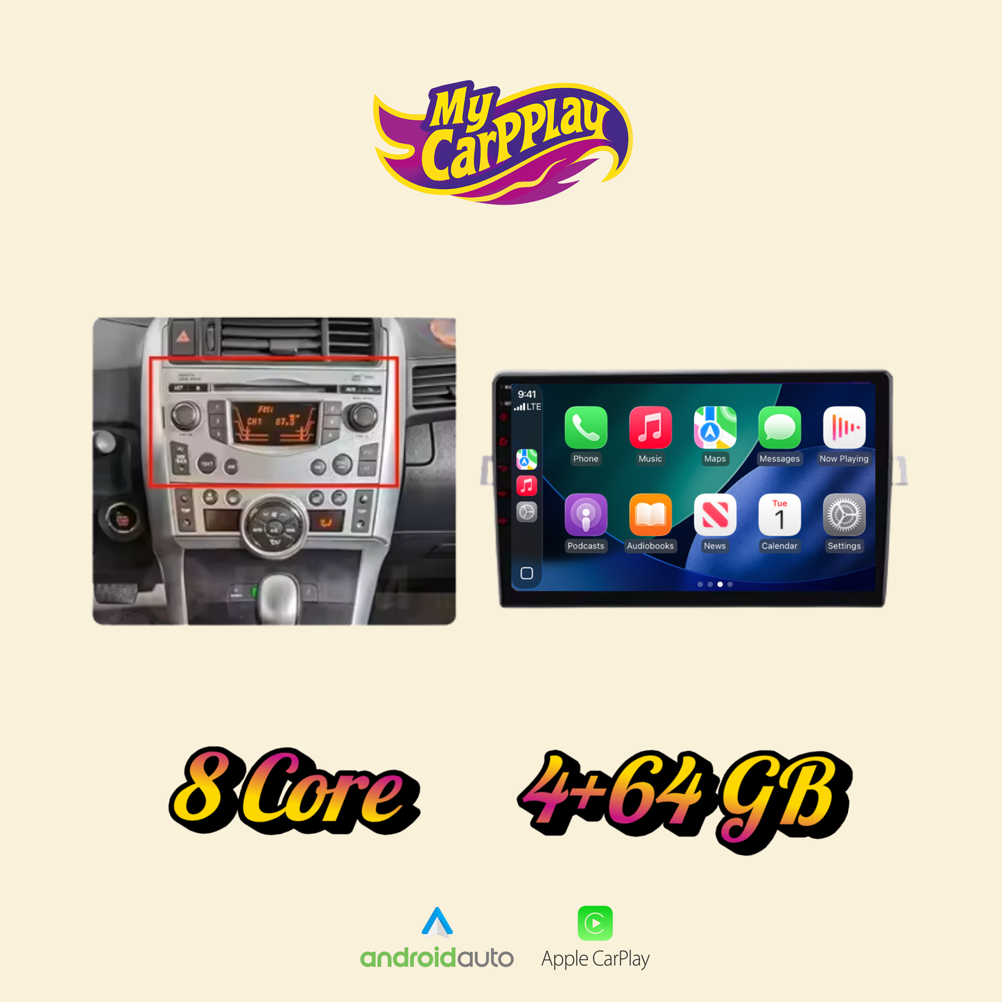 CarPlay Toyota Verso 2009-2018