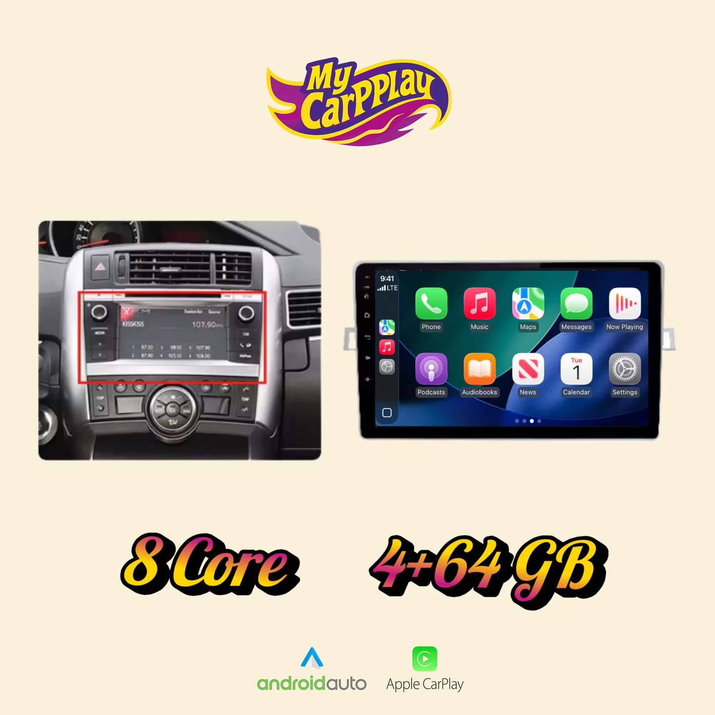 CarPlay Toyota Verso 2009-2018