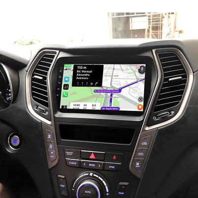 Écran CarPlay Hyundai Santa fe 3 installé