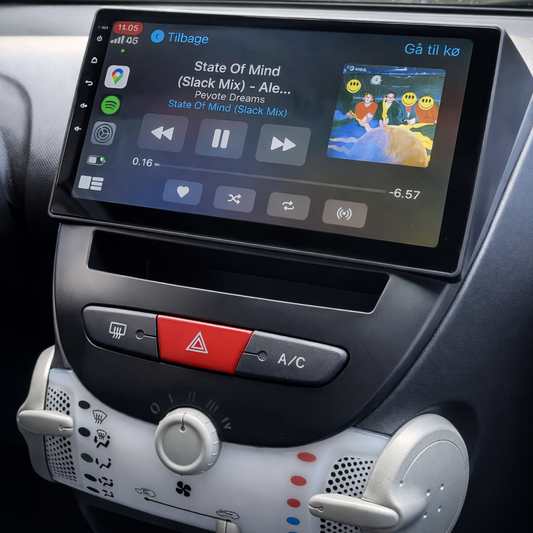 Écran CarPlay Citroen C1 intégré tableau de bord