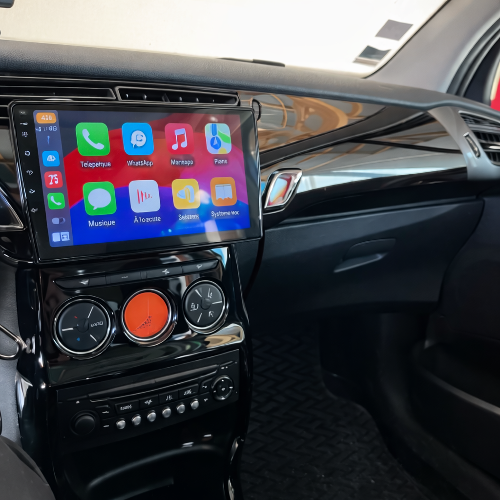 Écran CarPlay Citroen C3 Ds3 intégré tableau de bord