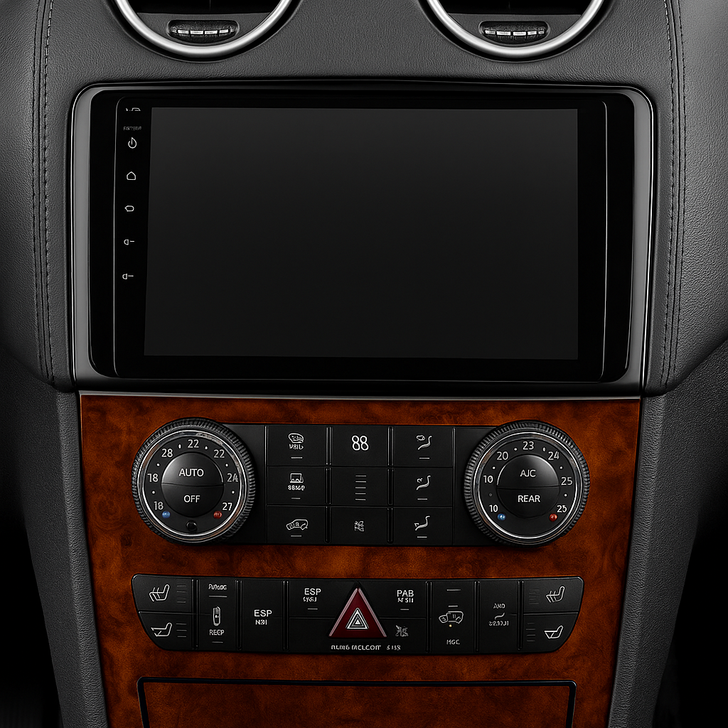 Écran CarPlay Mercedes ML intégré tableau de bord