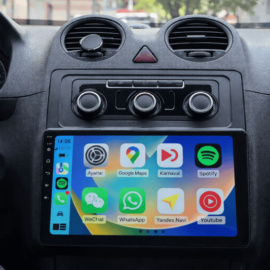 Écran CarPlay Volkswagen Caddy intégré tableau de bord