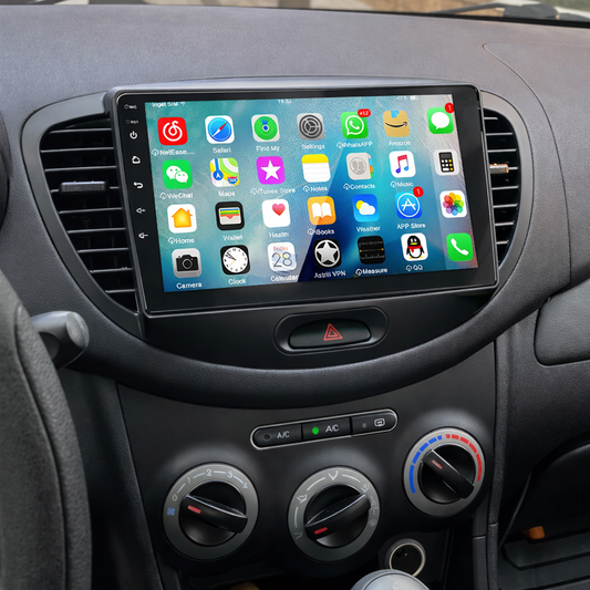 Écran CarPlay Hyundai Grand i10 intégré tableau de bord