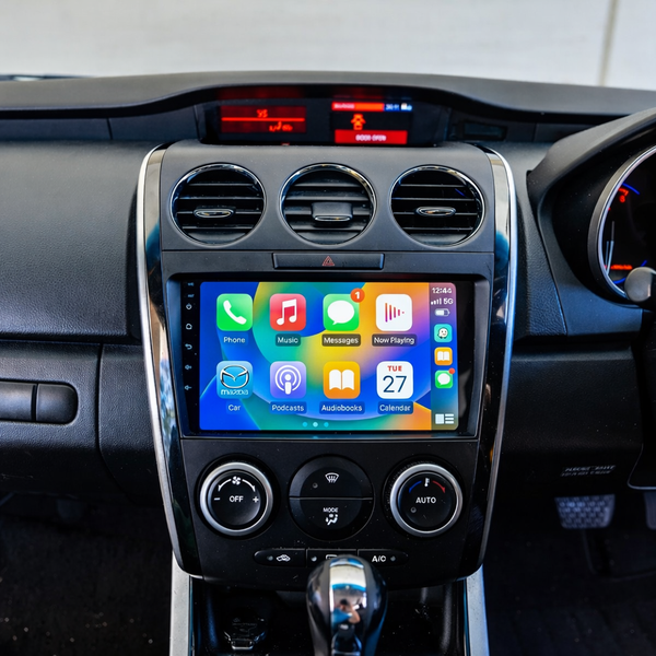 Écran CarPlay Mazda CX7 intégré tableau de bord