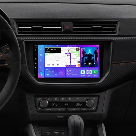 Écran CarPlay Seat Ibiza intégré tableau de bord