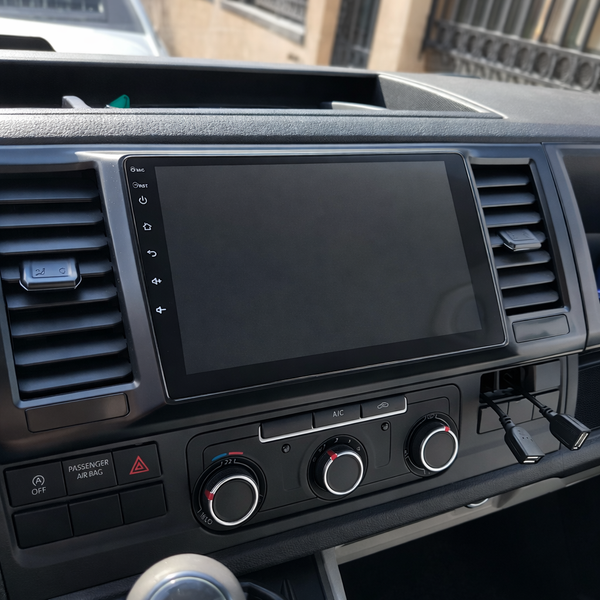 Écran CarPlay Volkswagen Transporter T6 intégré tableau de bord