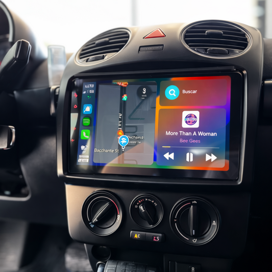 Écran CarPlay Volkswagen New Beetle intégré tableau de bord