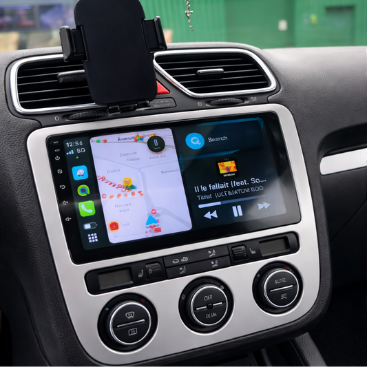 Écran CarPlay Volkswagen Scirocco intégré tableau de bord