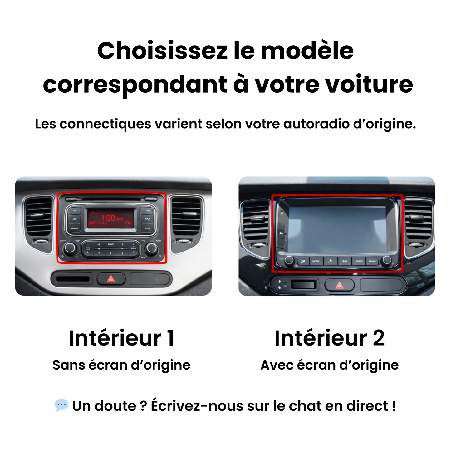 Comparatif Autoradio  CarPlay Kia Carens