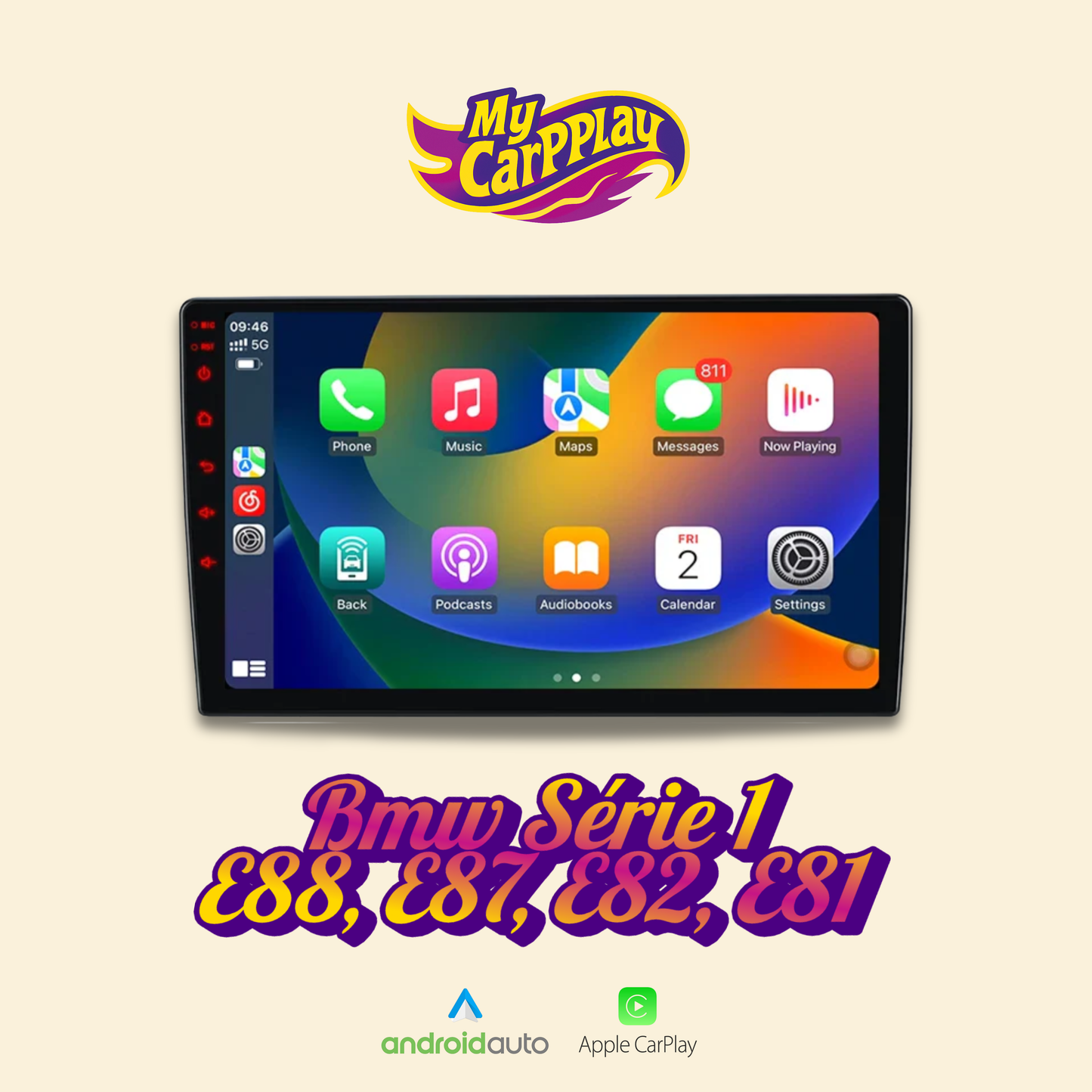 Carplay Bmw Série 1 E88, E87, E82, E81  2004-2011