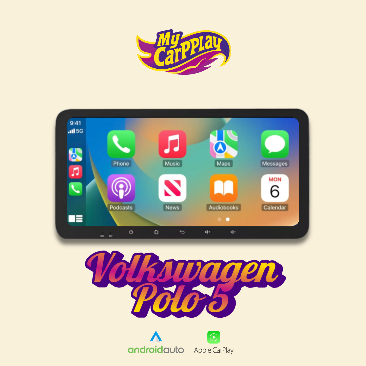 CarPlay Volkswagen Polo 5 2008-2020