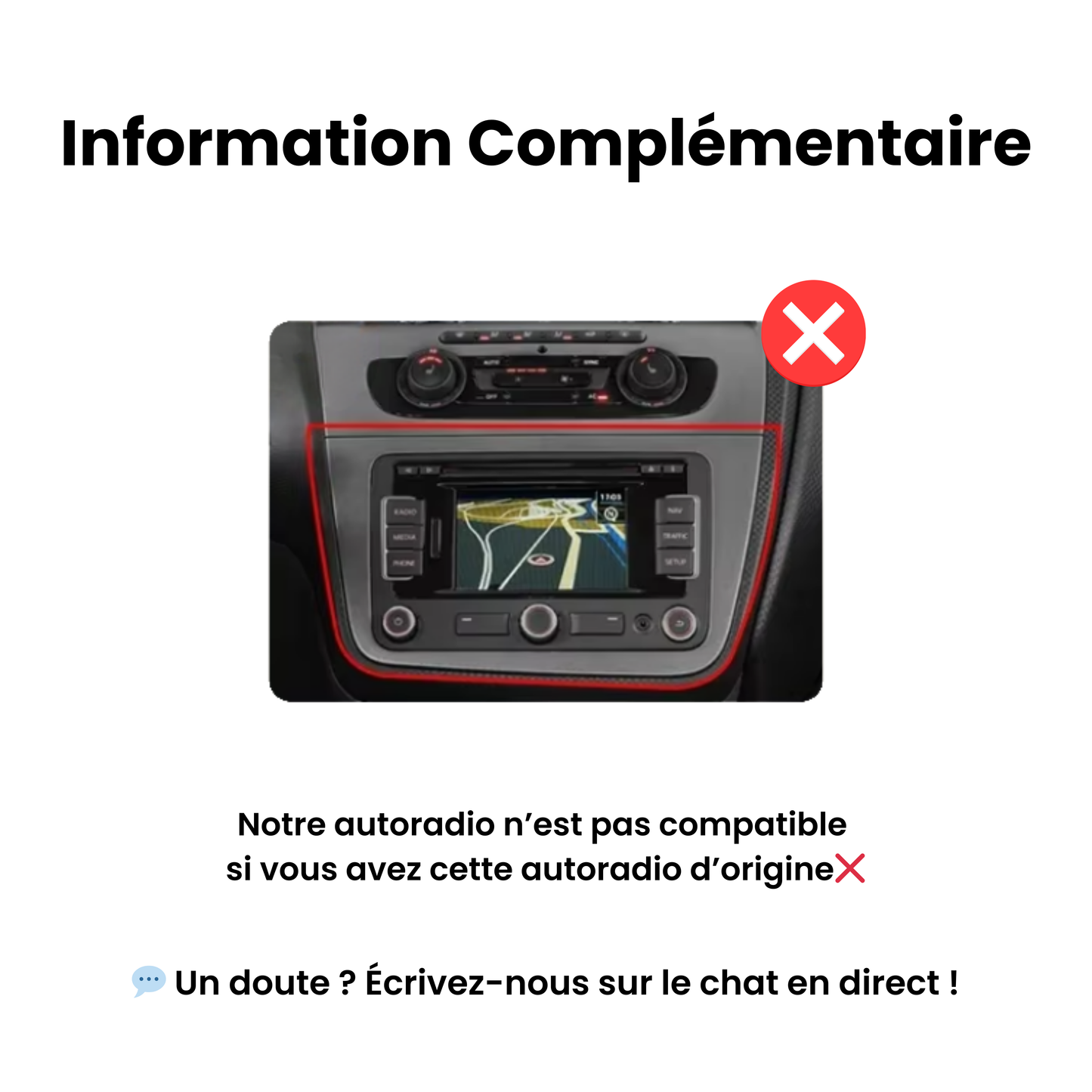 Information complementaire CarPlay Seat Leon 2