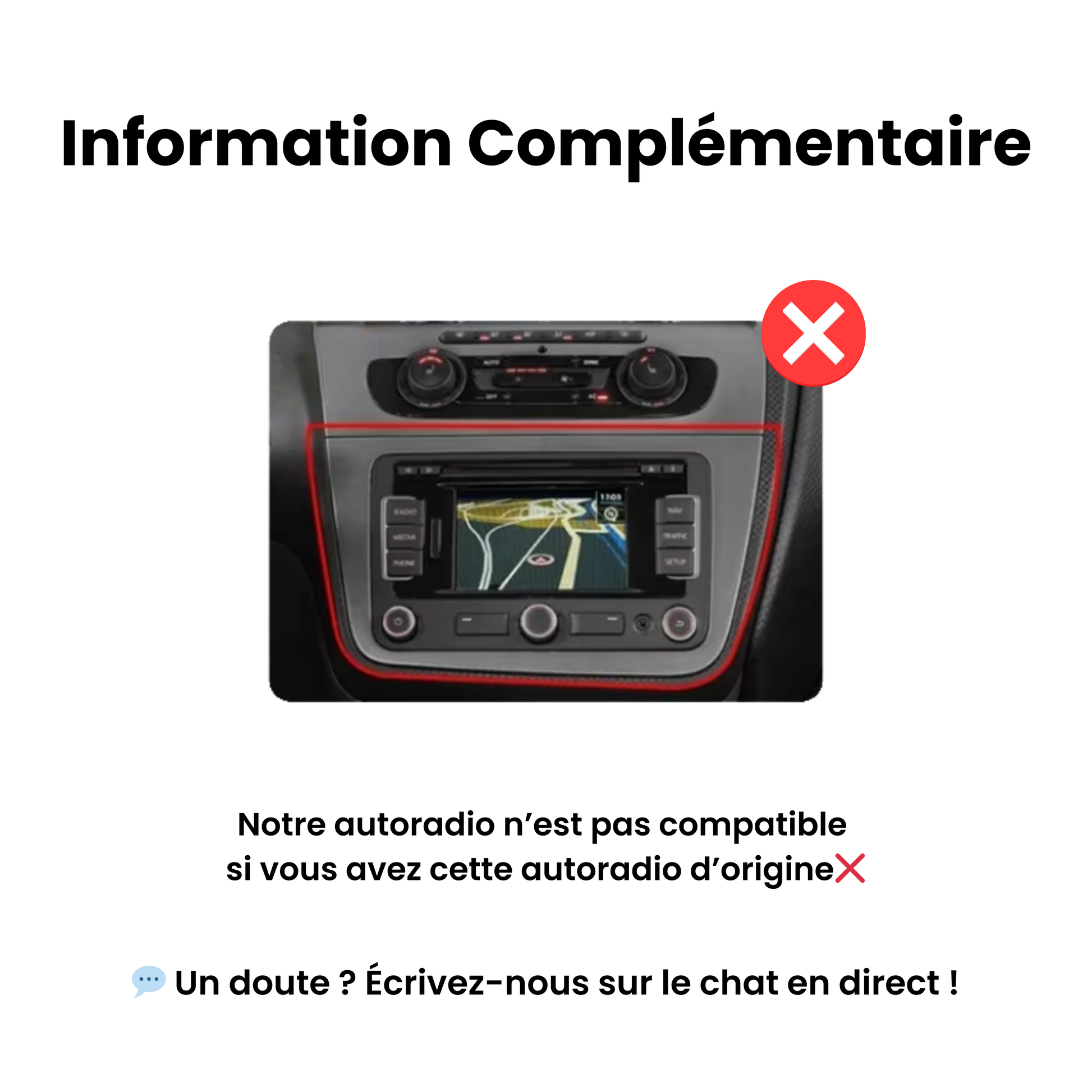 Information complementaire CarPlay Seat Leon 2