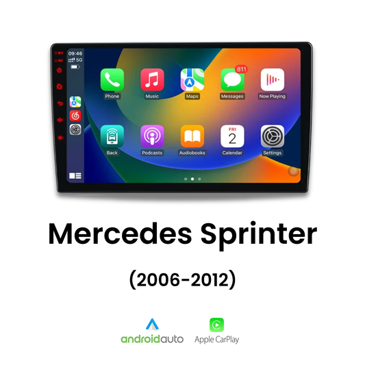 Écran CarPlay Mercedes Sprinter intégré tableau de bord