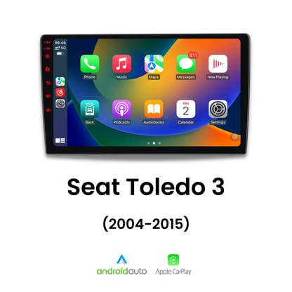 Écran CarPlay Seat Toledo 3 intégré tableau de bord