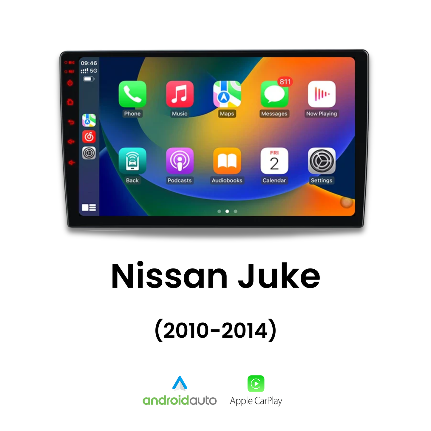 Écran CarPlay Nissan Juke intégré tableau de bord 