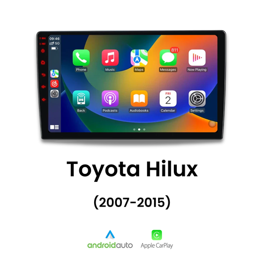 Écran CarPlay Toyota Hilux intégré tableau de bord