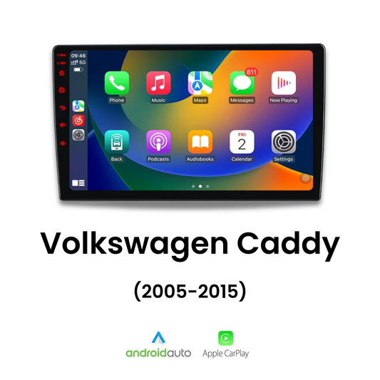 Écran CarPlay Volkswagen Caddy intégré tableau de bord
