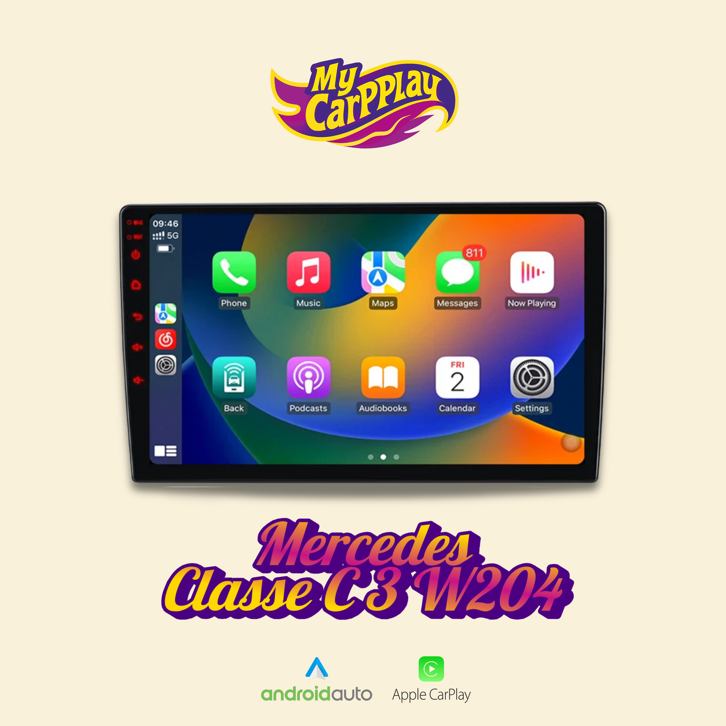 Wireless CarPlay Mercedes Classe C 3 W204
