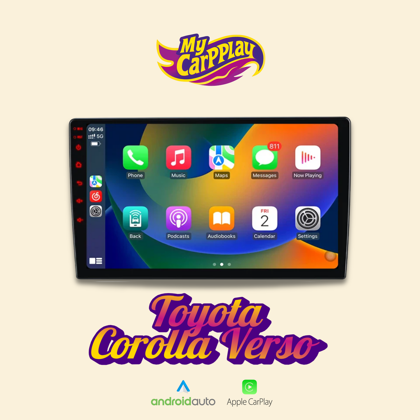 CarPlay Toyota Corolla Verso 2004-2009